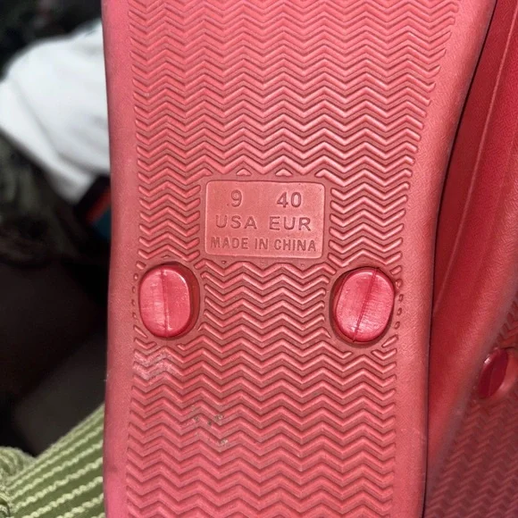 Jeffery Campbell Red Flip-Flops platform size 9 - Picture 5 of 5